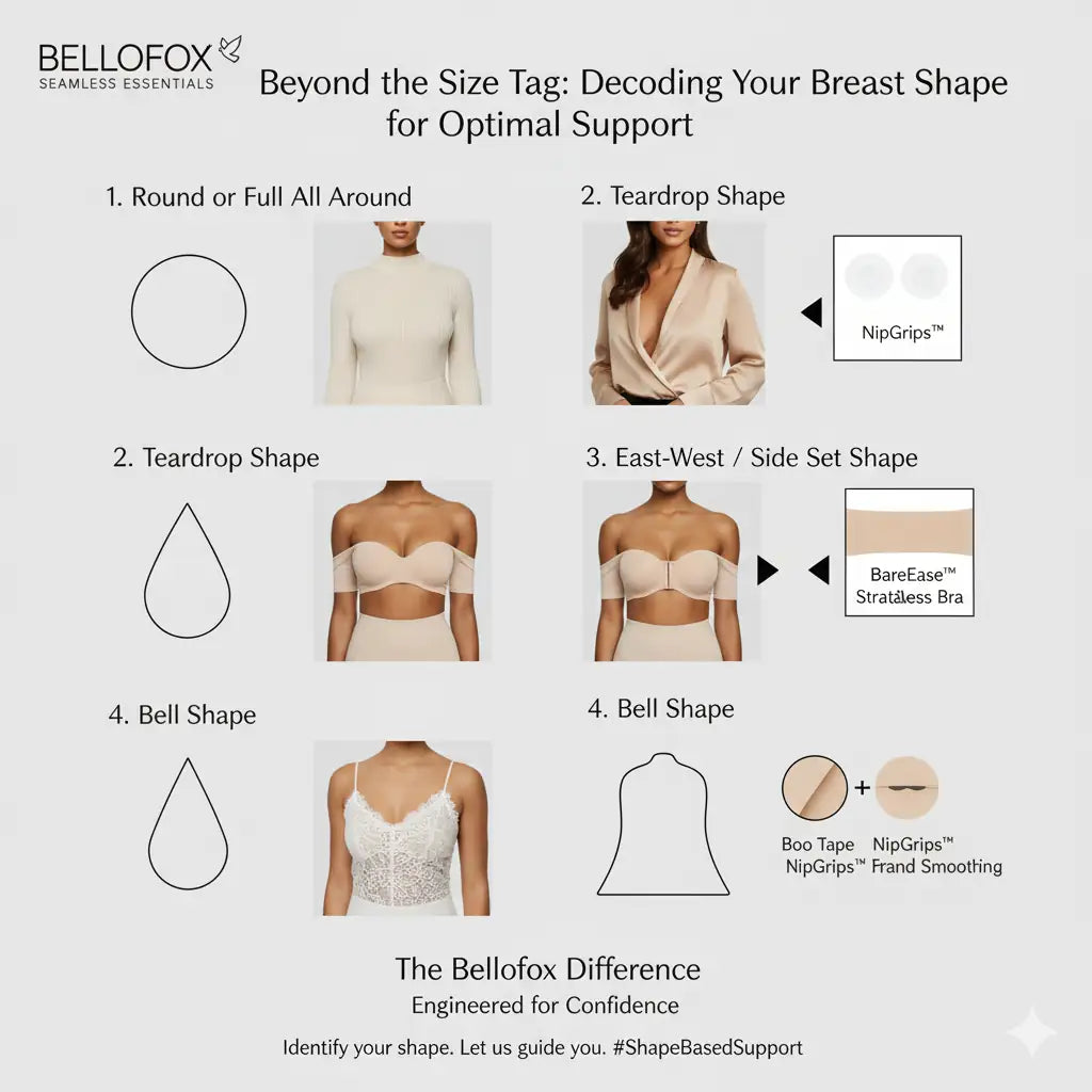 📐 Beyond the Size Tag: Decoding Your Breast Shape for Optimal Support