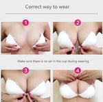 White Lace Push-Up Women's Bra Floral Invisible Bras
