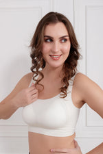 White Obara Wireless seamless Bra
