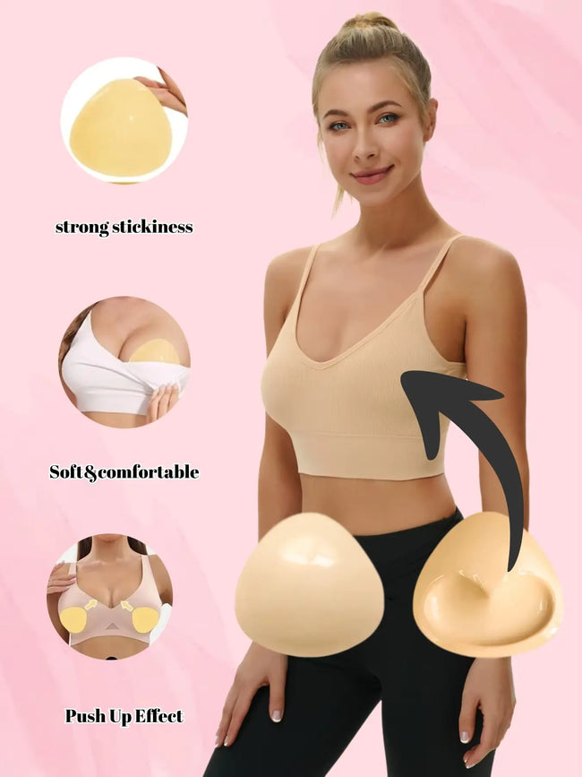 Sticky Bra Push Up Inserts Set - Reusable