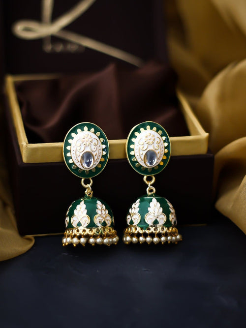 Sheesh Meenakari Jhumkis