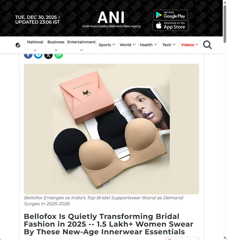 Bellofox Is Quietly Transforming Bridal Fashion in 2025 -- 1.5 Lakh+ Women Swear By These New-Age Innerwear Essentials