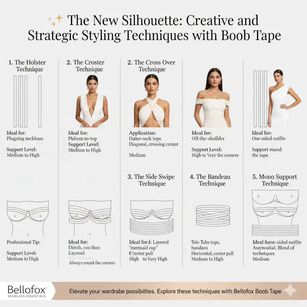✨ The New Silhouette: Creative and Strategic Styling Techniques with Boob Tape