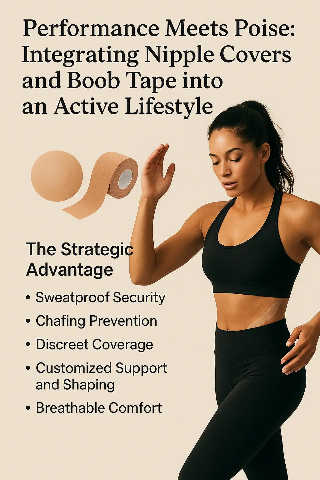 🚀 Performance Meets Poise: Integrating Nipple Covers and Boob Tape into an Active Lifestyle