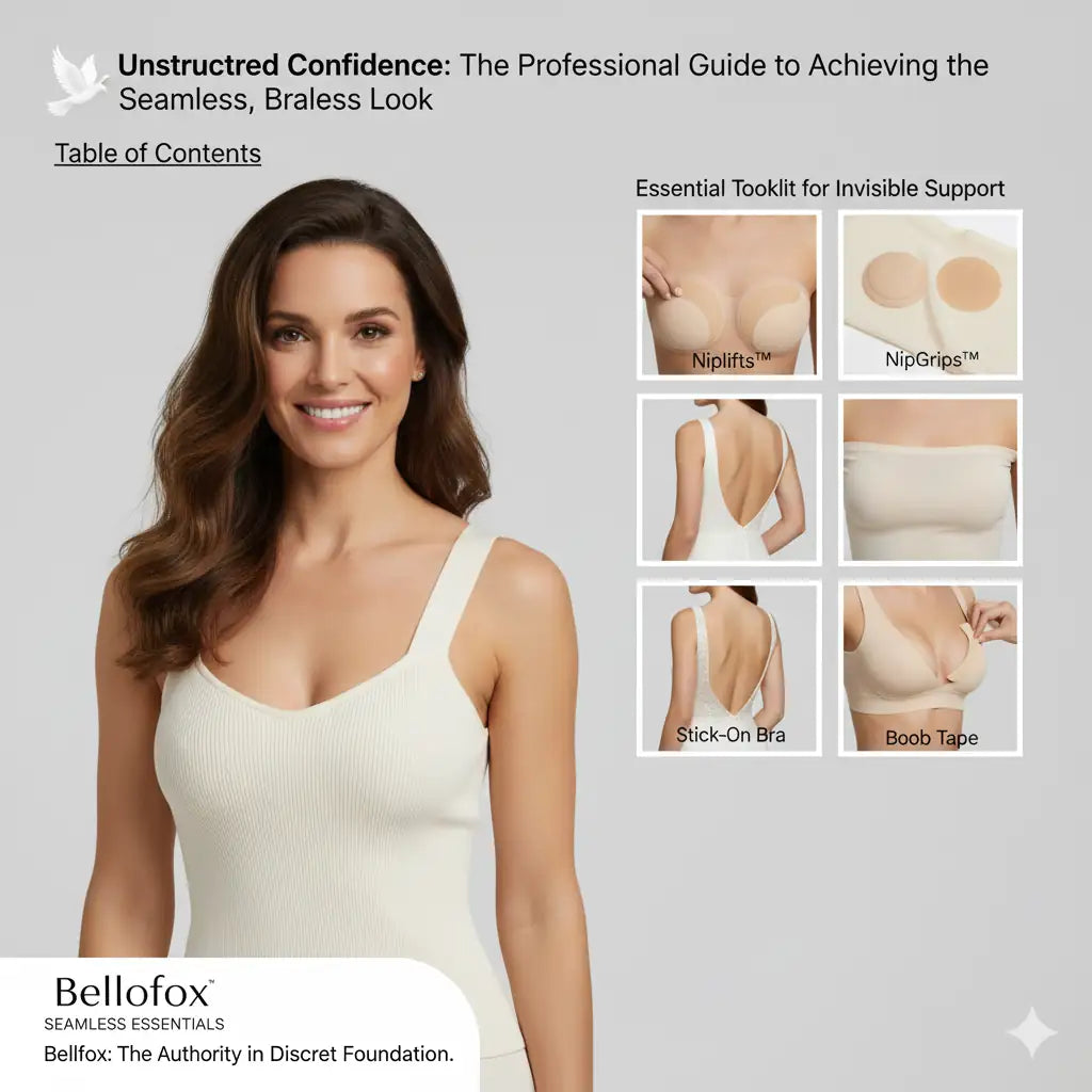 🕊️ Unstructured Confidence: The Professional Guide to Achieving the Seamless, Braless Look