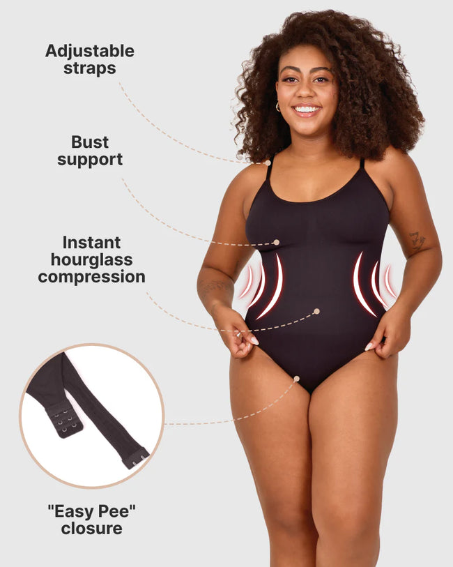 Snatched Ribbed Bodysuit Bodyshaper