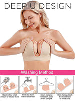 Plunge Strapless Invisible Sticky Push Up Bra