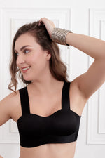 Black Visenya Wireless seamless Bra