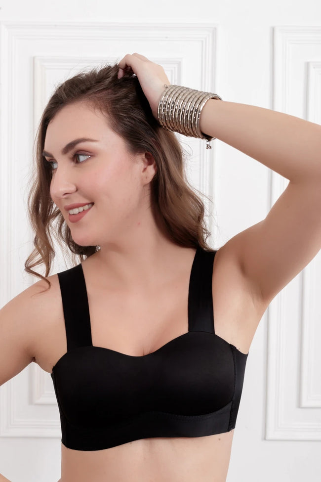 Black Visenya Wireless seamless Bra