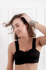Black Visenya Wireless seamless Bra
