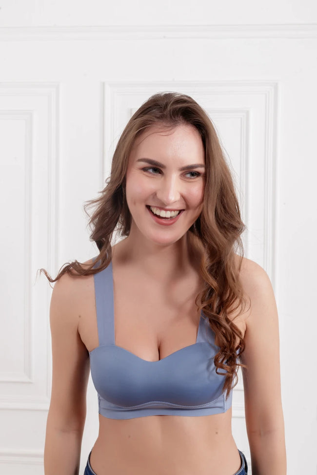 Steel Blue Visenya Wireless seamless Bra