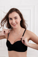 Black Naerys Wireless seamless Bra