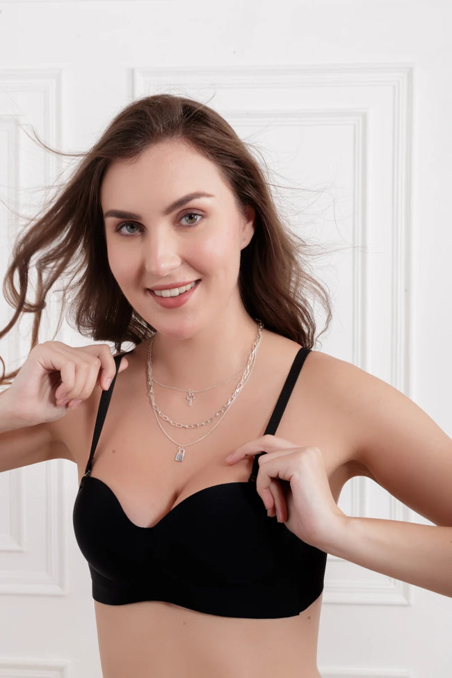 Black Naerys Wireless seamless Bra