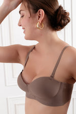 Coffee Naerys Wireless seamless Bra
