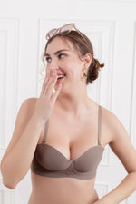 Coffee Naerys Wireless seamless Bra