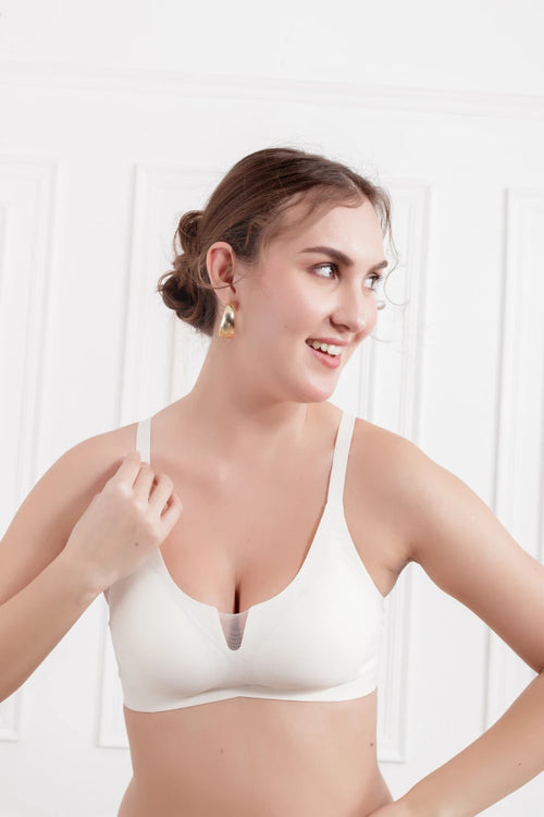 Offwhite Alicent Wireless seamless Bra