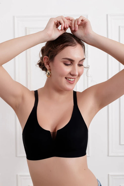 Black Alicent Wireless seamless Bra