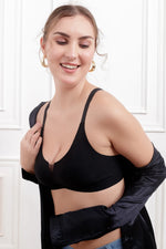 Black Alicent Wireless seamless Bra