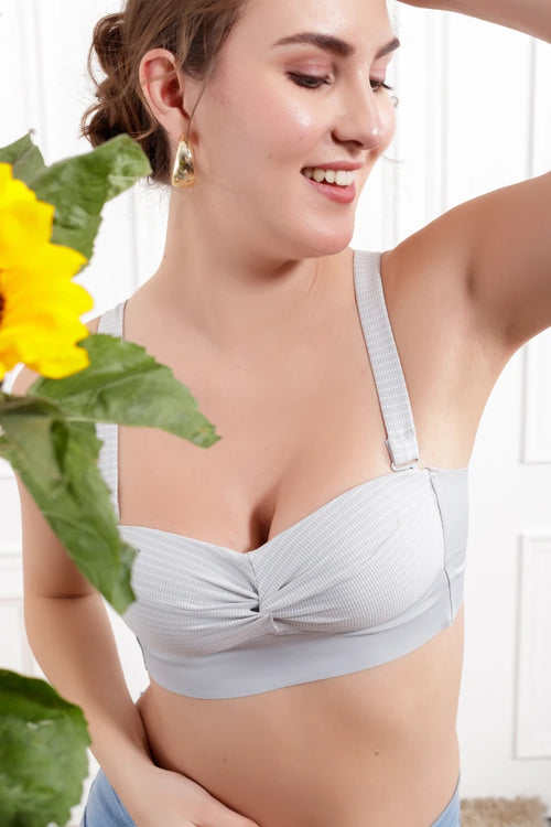 Grey Helaena Wireless seamless Bra