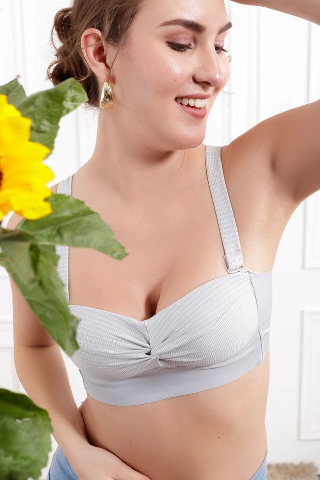 Grey Helaena Wireless seamless Bra
