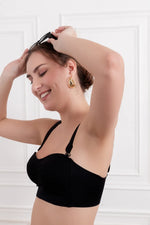 Black Helaena Wireless seamless Bra