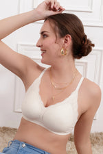 White Rhaena Wireless seamless Bra