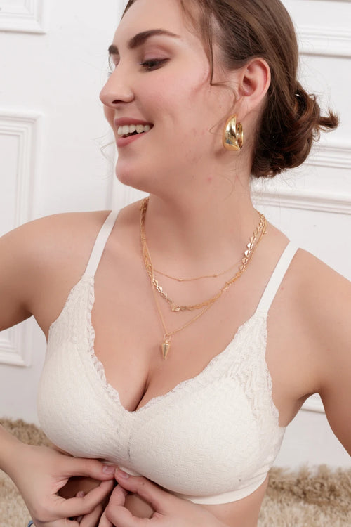 White Rhaena Wireless seamless Bra