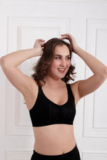 Black Aemma Wireless seamless Bra