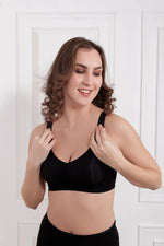 Black Aemma Wireless seamless Bra