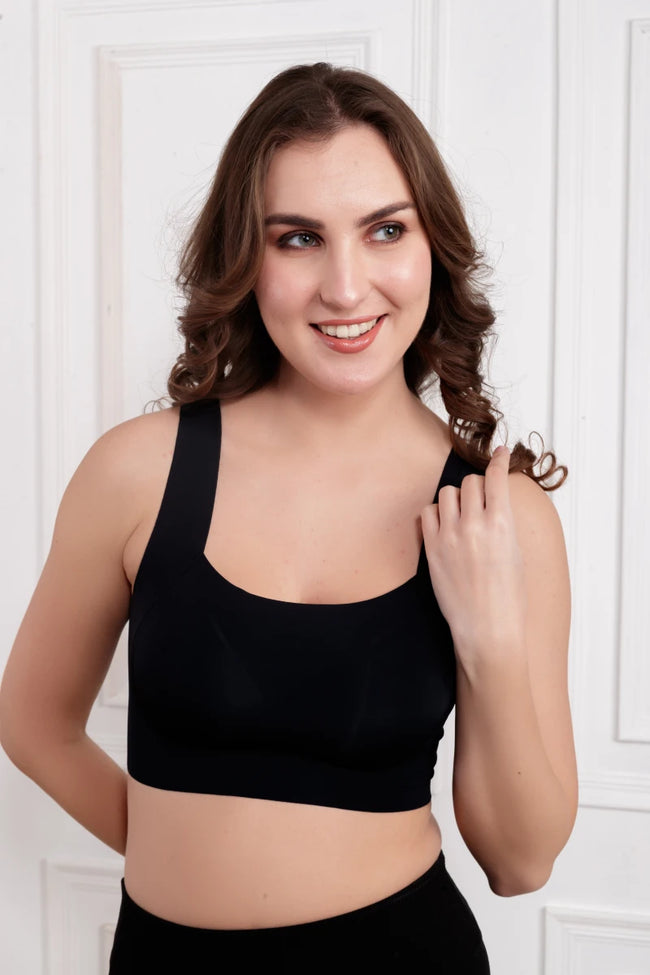 Black Obara Wireless seamless Bra