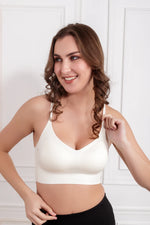 White Nym Wireless seamless Bra