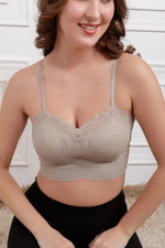 Grey Arianne Wireless seamless Bra