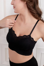 Black Arianne Wireless seamless Bra