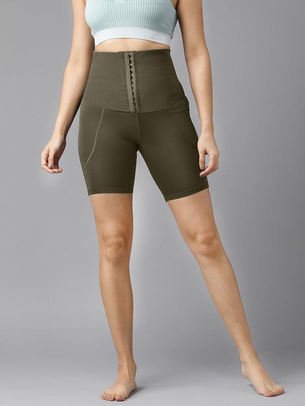 Buy Bellofox Women High Waist Corset Yoga Shorts for Women Online