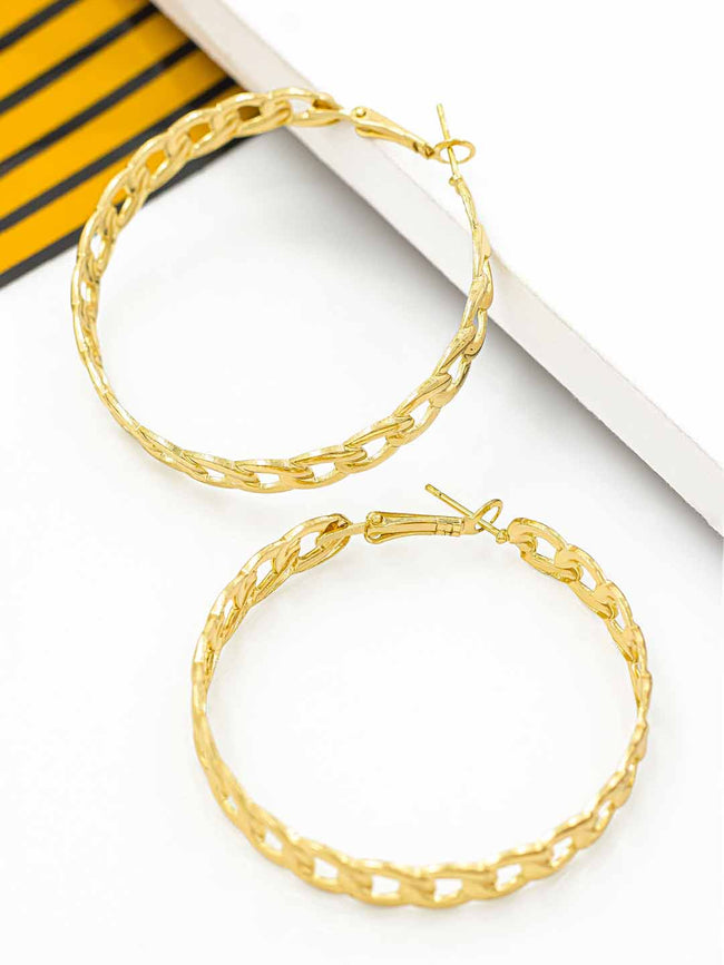 Gold Avery Hoops