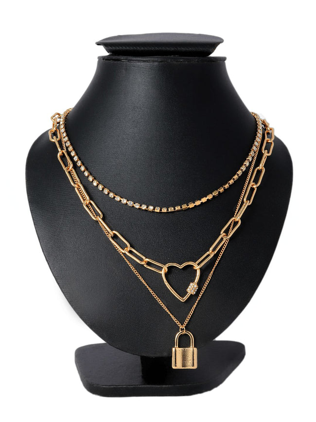 Bellofox Heart Lock Chains Necklaces