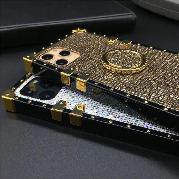 Luxury Bling Glitter Case Square Cover