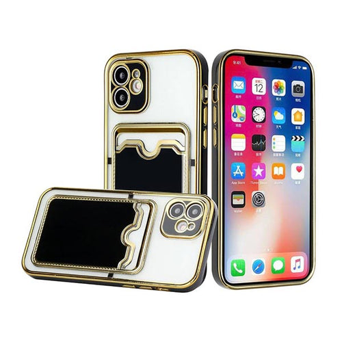 Luxury Goldplated Phone Case With Card Holder
