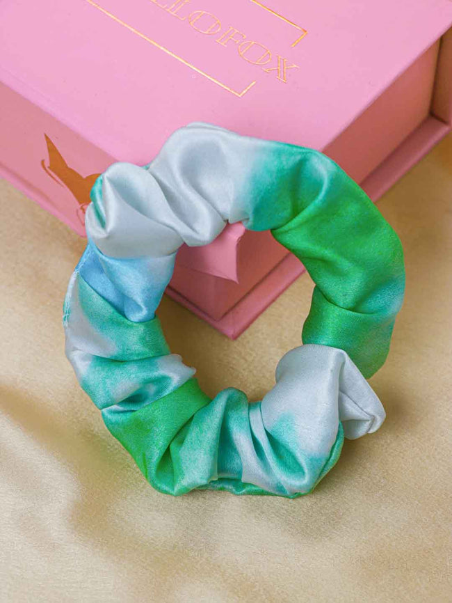 Tie & Dye Scrunchies Green