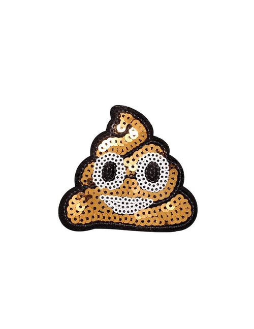 Poop Emoji Iron On Patch